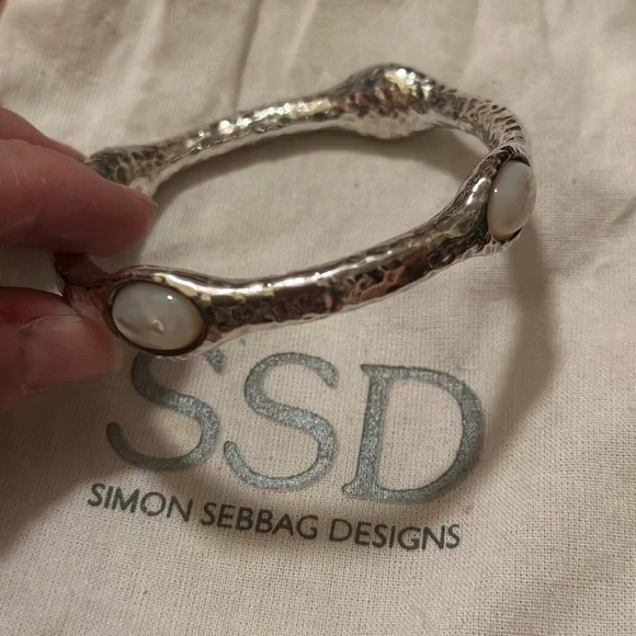Simon Sebbag Silver Bracelet with MOP - Picture 5 of 8